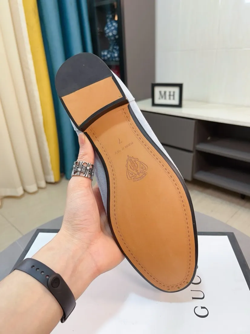 Men's shoes 💰500🌹🌹【GUCCI】The most popular classic Gucci leather shoes. Synchronized with the official website, the upper is made of Italian first-layer cowhide ➕cowhide lining, with unique brand and unique craftsmanship. Highlighting the hot style of the new year. Stop hesitating, stop wandering, get it now. Number: 38--44